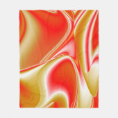 Liefde en Goud Abstract 3D Rainbowart Fleece Deken (Voorkant)