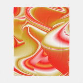 Liefde en Goud Abstract 3D Rainbowart Fleece Deken (Voorkant)