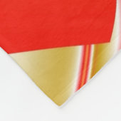 Liefde en Goud Abstract 3D Rainbowart Fleece Deken (Hoek)