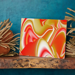 Liefde en Goud Abstract 3D Rainbowart Fotoplaat