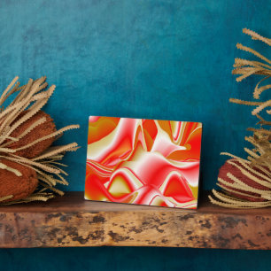 Liefde en Goud Abstract 3D Rainbowart Fotoplaat