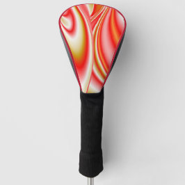Liefde en Goud Abstract 3D Rainbowart Golfheadcover