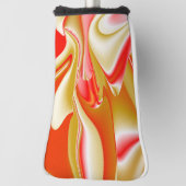 Liefde en Goud Abstract 3D Rainbowart Golfheadcover (Draai 90)