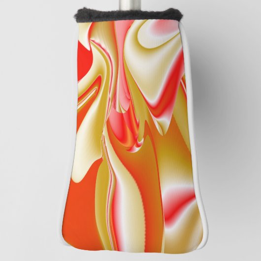 Liefde en Goud Abstract 3D Rainbowart Golfheadcover (Draai 90)