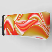Liefde en Goud Abstract 3D Rainbowart Golfheadcover (Voorkant)