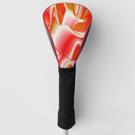 Liefde en Goud Abstract 3D Rainbowart Golfheadcover