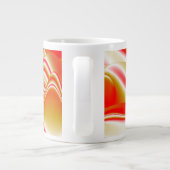 Liefde en Goud Abstract 3D Rainbowart Grote Koffiekop (Achterkant)