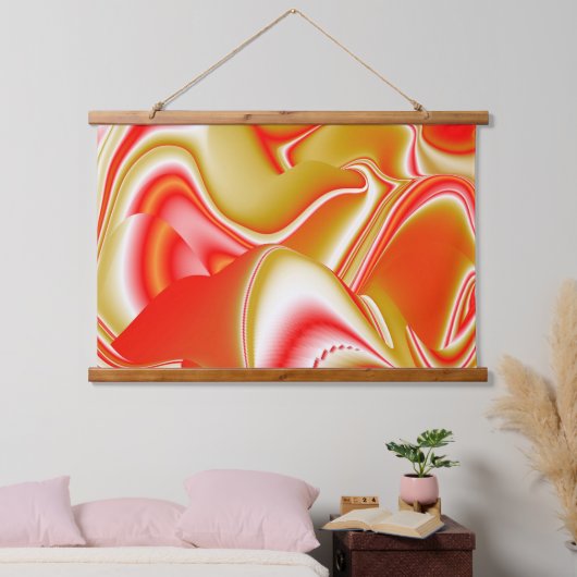 Liefde en Goud Abstract 3D Rainbowart Hangend Wandkleed (Slaapkamer)