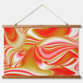 Liefde en Goud Abstract 3D Rainbowart Hangend Wandkleed (Voorkant)