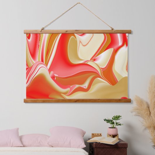 Liefde en Goud Abstract 3D Rainbowart Hangend Wandkleed (Slaapkamer)
