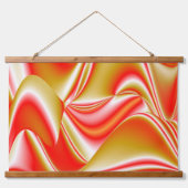 Liefde en Goud Abstract 3D Rainbowart Hangend Wandkleed (Voorkant)