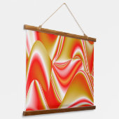 Liefde en Goud Abstract 3D Rainbowart Hangend Wandkleed (Gebogen)