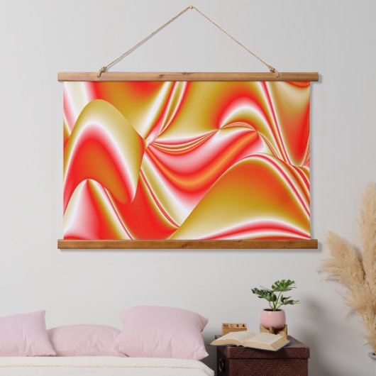 Liefde en Goud Abstract 3D Rainbowart Hangend Wandkleed (Slaapkamer)