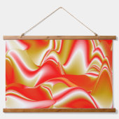 Liefde en Goud Abstract 3D Rainbowart Hangend Wandkleed (Voorkant)