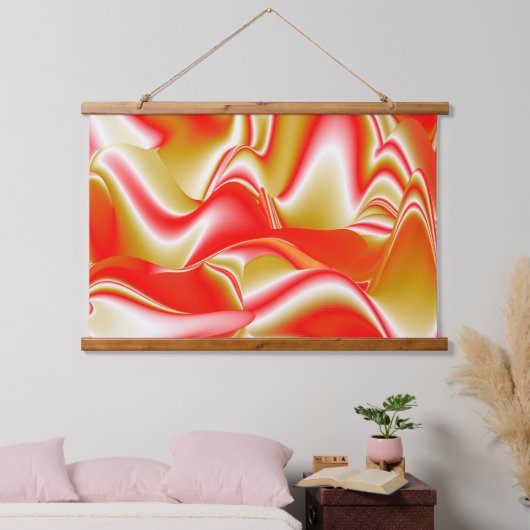 Liefde en Goud Abstract 3D Rainbowart Hangend Wandkleed (Slaapkamer)