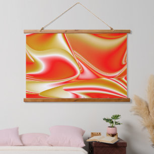 Liefde en Goud Abstract 3D Rainbowart Hangend Wandkleed