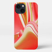 Liefde en Goud Abstract 3D Rainbowart iPhone Hoesje (Achterkant)