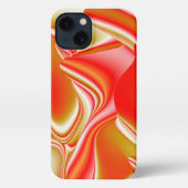 Liefde en Goud Abstract 3D Rainbowart iPhone Hoesje (Achterkant)