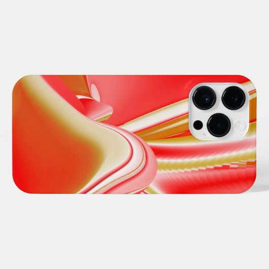 Liefde en Goud Abstract 3D Rainbowart iPhone Hoesje (Achterkant horizontaal)