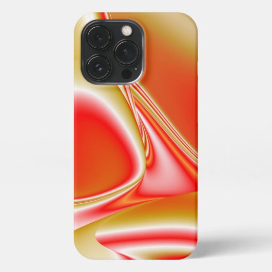 Liefde en Goud Abstract 3D Rainbowart iPhone Hoesje (Achterkant)
