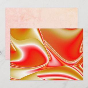 Liefde en Goud Abstract 3D Rainbowart Kaart