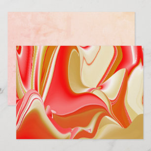 Liefde en Goud Abstract 3D Rainbowart Kaart