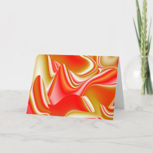 Liefde en Goud Abstract 3D Rainbowart Kaart