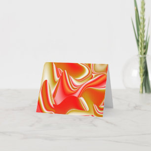 Liefde en Goud Abstract 3D Rainbowart Kaart