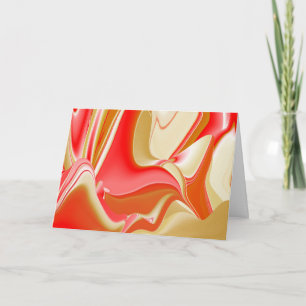 Liefde en Goud Abstract 3D Rainbowart Kaart