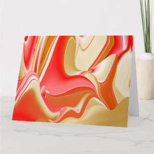 Liefde en Goud Abstract 3D Rainbowart Kaart