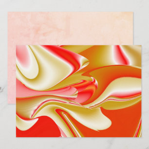 Liefde en Goud Abstract 3D Rainbowart Kaart