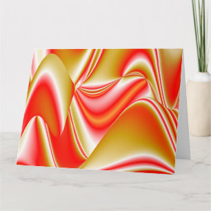 Liefde en Goud Abstract 3D Rainbowart Kaart