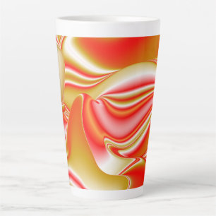 Liefde en Goud Abstract 3D Rainbowart Latte Mok
