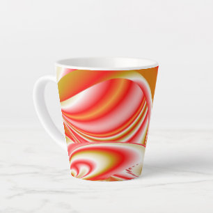 Liefde en Goud Abstract 3D Rainbowart Latte Mok