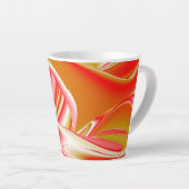 Liefde en Goud Abstract 3D Rainbowart Latte Mok (Rechterhoek)
