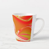 Liefde en Goud Abstract 3D Rainbowart Latte Mok (Rechts)