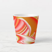 Liefde en Goud Abstract 3D Rainbowart Latte Mok (Voorkant)