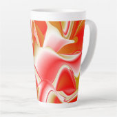 Liefde en Goud Abstract 3D Rainbowart Latte Mok (Rechterhoek)