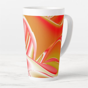 Liefde en Goud Abstract 3D Rainbowart Latte Mok