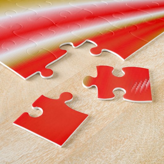 Liefde en Goud Abstract 3D Rainbowart Legpuzzel (Zijkant)