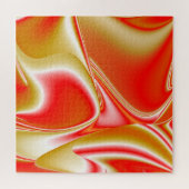 Liefde en Goud Abstract 3D Rainbowart Legpuzzel (Horizontaal)