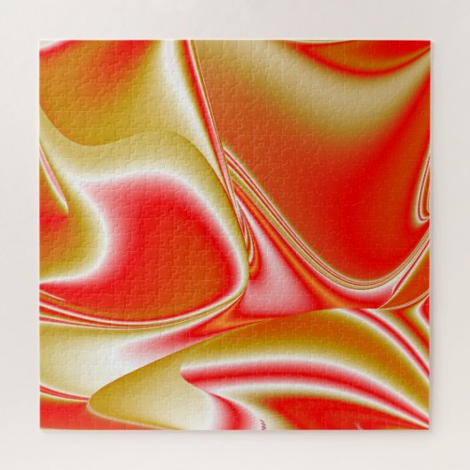 Liefde en Goud Abstract 3D Rainbowart Legpuzzel (Horizontaal)