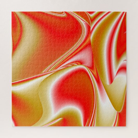 Liefde en Goud Abstract 3D Rainbowart Legpuzzel (Verticaal)