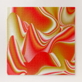 Liefde en Goud Abstract 3D Rainbowart Legpuzzel (Horizontaal)