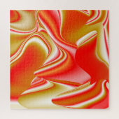Liefde en Goud Abstract 3D Rainbowart Legpuzzel (Verticaal)