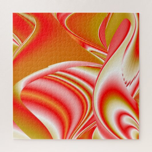 Liefde en Goud Abstract 3D Rainbowart Legpuzzel (Verticaal)