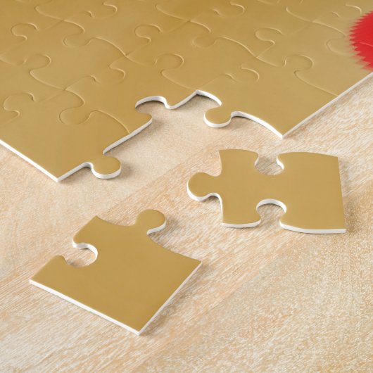 Liefde en Goud Abstract 3D Rainbowart Legpuzzel (Zijkant)