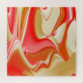 Liefde en Goud Abstract 3D Rainbowart Legpuzzel (Horizontaal)