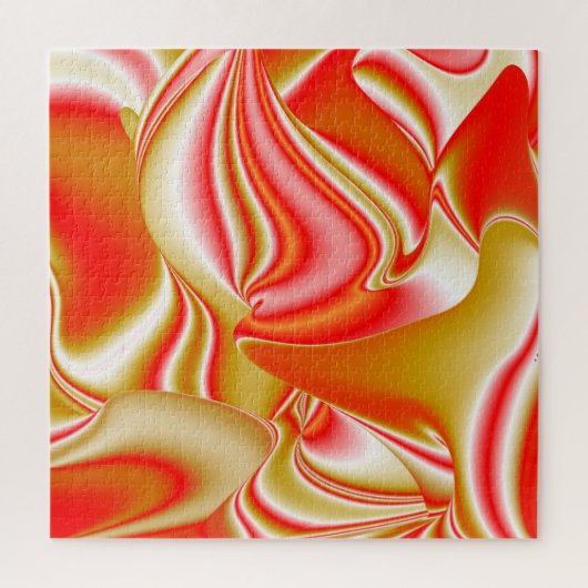 Liefde en Goud Abstract 3D Rainbowart Legpuzzel (Verticaal)