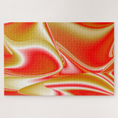Liefde en Goud Abstract 3D Rainbowart Legpuzzel (Horizontaal)